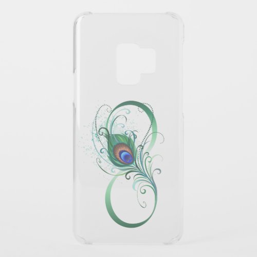 Infinity Symbol with Peacock Feather Uncommon Samsung Galaxy S9 Case