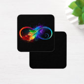 Infinity Symbol with Rainbow Feather (Desk)