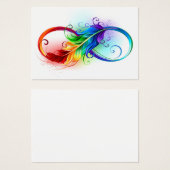 Infinity Symbol with Rainbow Feather (Front & Back)
