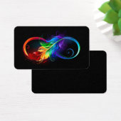 Infinity Symbol with Rainbow Feather (Desk)