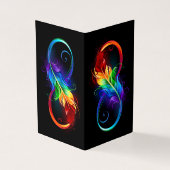 Infinity Symbol with Rainbow Feather (Outside)