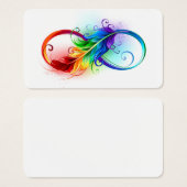 Infinity Symbol with Rainbow Feather (Front & Back)