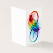 Infinity Symbol with Rainbow Feather (Outside)