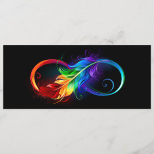 Infinity Symbol with Rainbow Feather Program