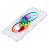 Infinity Symbol with Rainbow Feather Uncommon Google Pixel Case (Top)