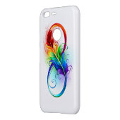 Infinity Symbol with Rainbow Feather Uncommon Google Pixel XL Case (Back/Left)