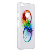 Infinity Symbol with Rainbow Feather Uncommon Google Pixel XL Case (Back/Right)