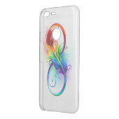 Infinity Symbol with Rainbow Feather Uncommon Google Pixel XL Case (Back/Left)