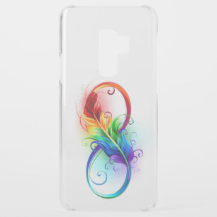 Infinity Symbol with Rainbow Feather Uncommon Samsung Galaxy S9 Plus Case