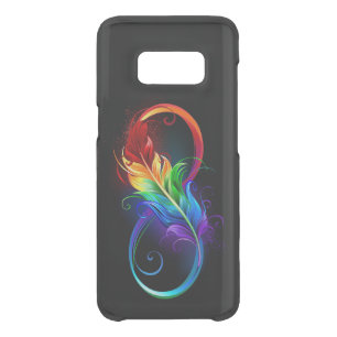 Infinity Symbol with Rainbow Feather Uncommon Samsung Galaxy S8 Case