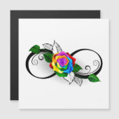 Infinity Symbol with Rainbow Rose (Front/Back)