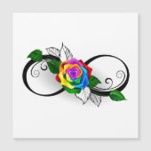 Infinity Symbol with Rainbow Rose (Front)
