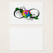 Infinity Symbol with Rainbow Rose (Front & Back)