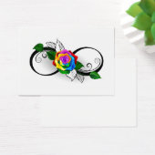 Infinity Symbol with Rainbow Rose (Desk)