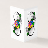 Infinity Symbol with Rainbow Rose (Outside)
