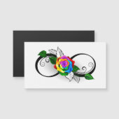 Infinity Symbol with Rainbow Rose (Front/Back)
