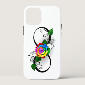 Infinity Symbol with Rainbow Rose iPhone 12 Mini Case
