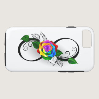 Infinity Symbol with Rainbow Rose iPhone 8/7 Case