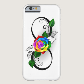 Infinity Symbol with Rainbow Rose Barely There iPhone 6 Case