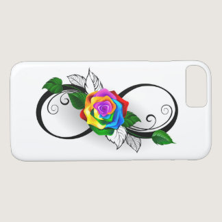 Infinity Symbol with Rainbow Rose iPhone 8/7 Case