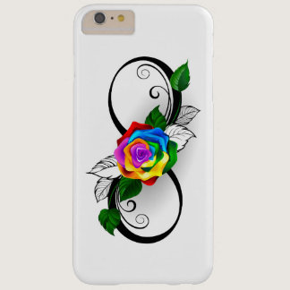 Infinity Symbol with Rainbow Rose Barely There iPhone 6 Plus Case