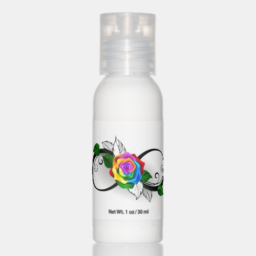 Infinity Symbol with Rainbow Rose Hand Lotion