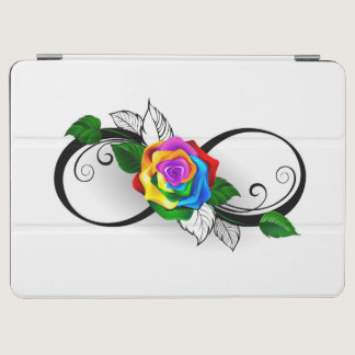Infinity Symbol with Rainbow Rose iPad Air Cover