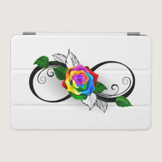 Infinity Symbol with Rainbow Rose iPad Mini Cover