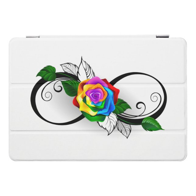 Infinity Symbol with Rainbow Rose iPad Pro Cover (Horizontal)