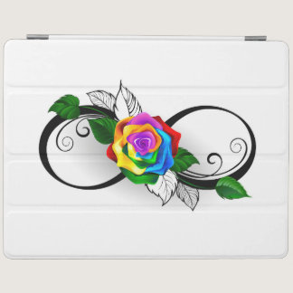 Infinity Symbol with Rainbow Rose iPad Smart Cover