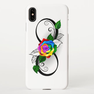 Infinity Symbol with Rainbow Rose iPhone XS Max Case