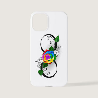 Infinity Symbol with Rainbow Rose iPhone 12 Mini Case