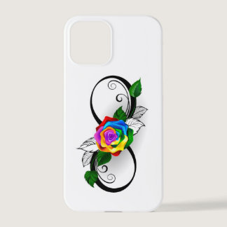 Infinity Symbol with Rainbow Rose iPhone 12 Pro Case