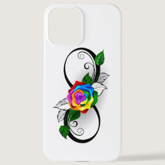 Infinity Symbol with Rainbow Rose iPhone 12 Pro Max Case