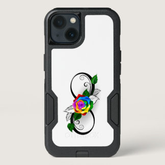 Infinity Symbol with Rainbow Rose iPhone 13 Case