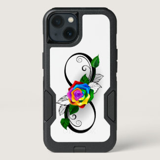 Infinity Symbol with Rainbow Rose iPhone 13 Case