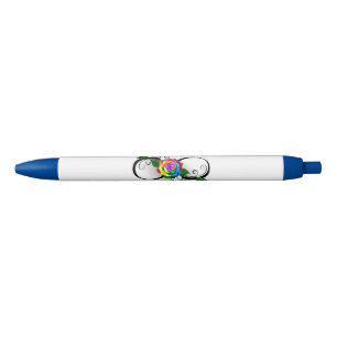 Infinity Symbol with Rainbow Rose Pen