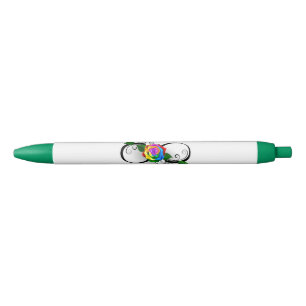 Infinity Symbol with Rainbow Rose Pen
