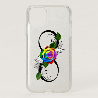 Infinity Symbol with Rainbow Rose Speck iPhone 11 Case