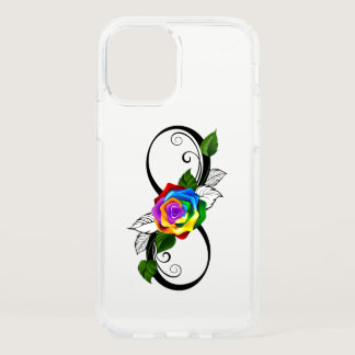Infinity Symbol with Rainbow Rose Speck iPhone 12 Case