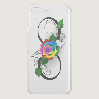 Infinity Symbol with Rainbow Rose Uncommon Google Pixel XL Case