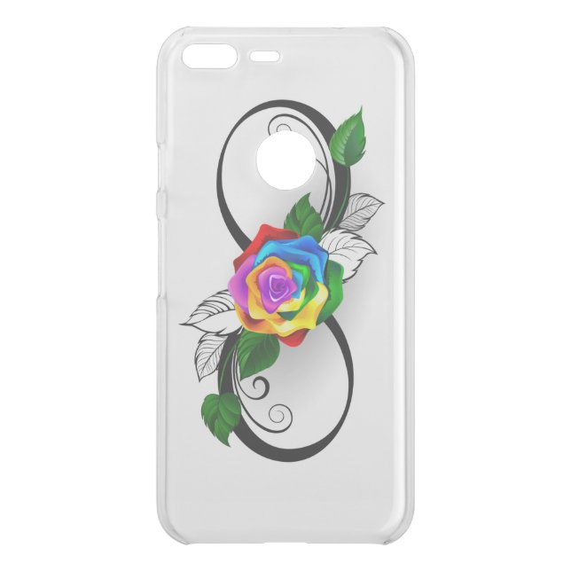 Infinity Symbol with Rainbow Rose Uncommon Google Pixel XL Case (Back)