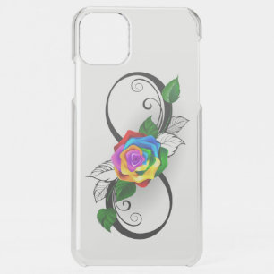 Infinity Symbol with Rainbow Rose iPhone 11 Pro Max Case