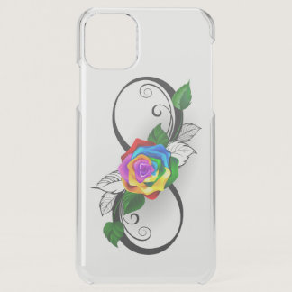 Infinity Symbol with Rainbow Rose iPhone 11 Pro Max Case