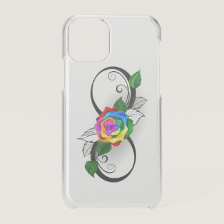 Infinity Symbol with Rainbow Rose iPhone 11 Pro Case