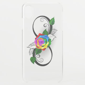 Infinity Symbol with Rainbow Rose iPhone XS Max Case