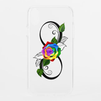Infinity Symbol with Rainbow Rose iPhone XR Case