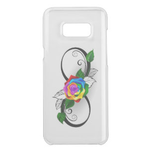 Infinity Symbol with Rainbow Rose Uncommon Samsung Galaxy S8+ Case