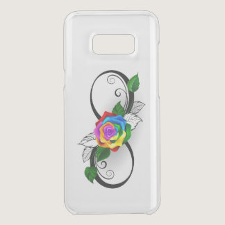 Infinity Symbol with Rainbow Rose Uncommon Samsung Galaxy S8  Case