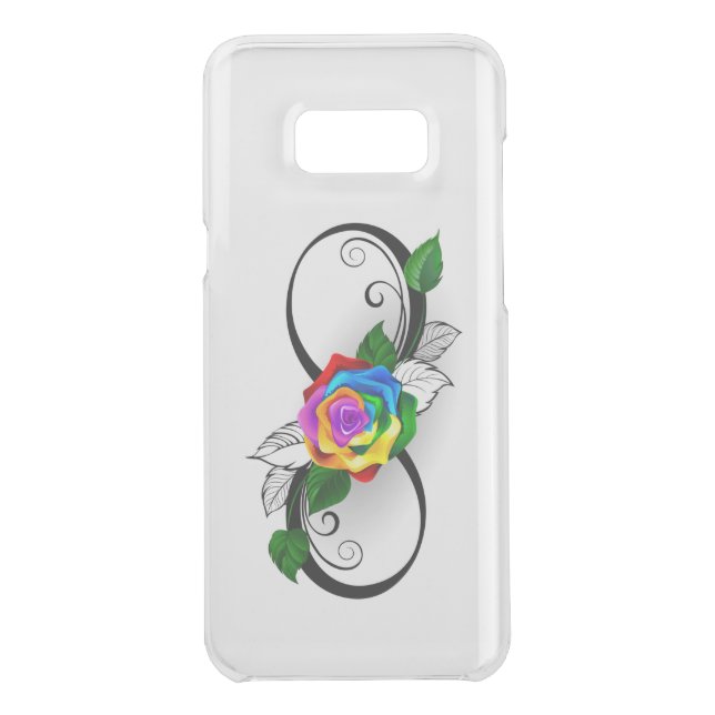 Infinity Symbol with Rainbow Rose Uncommon Samsung Galaxy Case (Back)